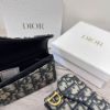 圖片 Dior Oblique Saddle 藍色卡包