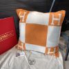 圖片 Hermès Avalon 橘色抱枕