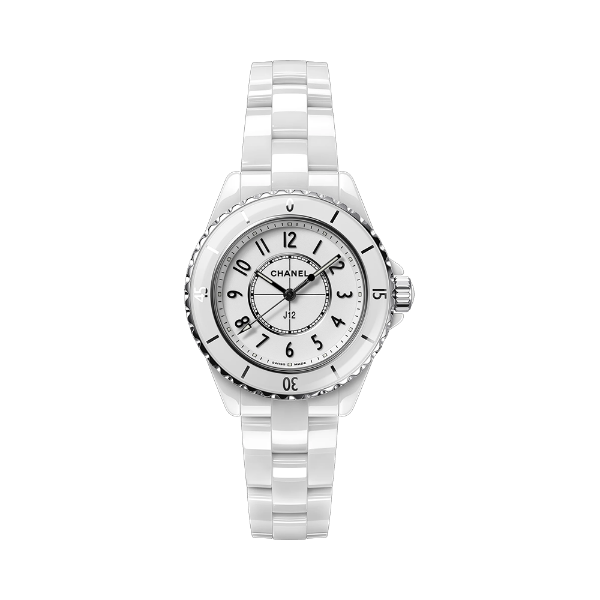 圖片 【CHANEL】香奈兒 J12系列 白色陶瓷 H5699 阿拉伯數字 自動上鍊 33mm