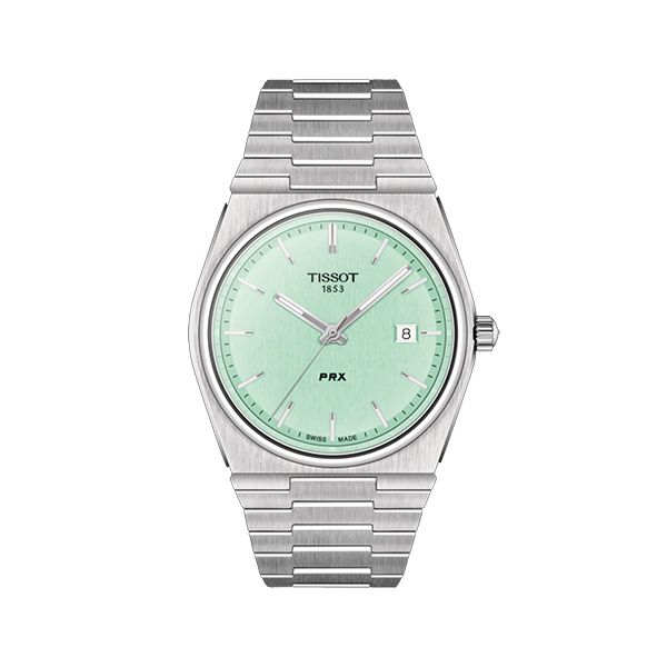 圖片 原廠代理店TISSOT PRX 70年代復刻石英錶  T137.410.11.091.01 tiffany綠