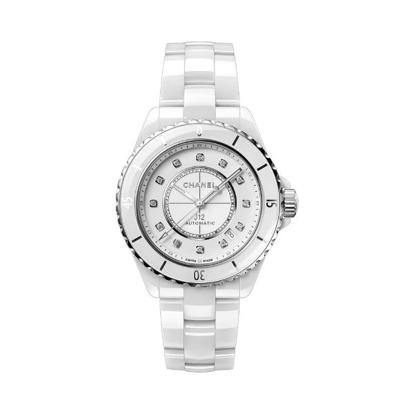 圖片 【CHANEL】香奈兒 J12系列 白色陶瓷 H5705 鑽石時標 38mm