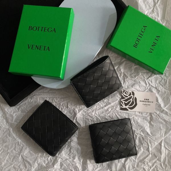 圖片 BOTTEGA VENETA 粗編織男短夾