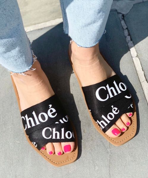圖片 Chloe 女款 Woody Logo 拖鞋 黑色 IT 36/37/39/40/41