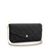 圖片 LOUIS VUITTON 路易威登 FELICIE 黑色鍊包 M64064