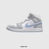 圖片 NIKE Air Jordan 1 Mid 灰白 小Dior AJ1 高筒