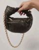 圖片 Bottega Veneta 709562 迷你 BV Jodie 小羊皮編織包 深巧克力色/附金鍊