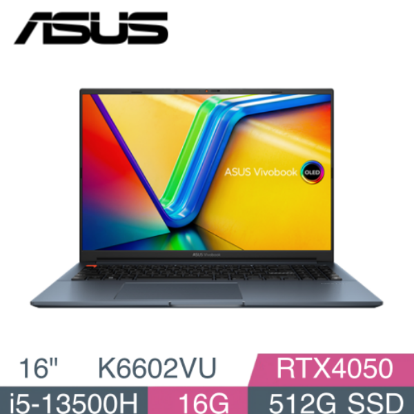 圖片 華碩 K6602VU-0052B13500H 午夜藍 OLED