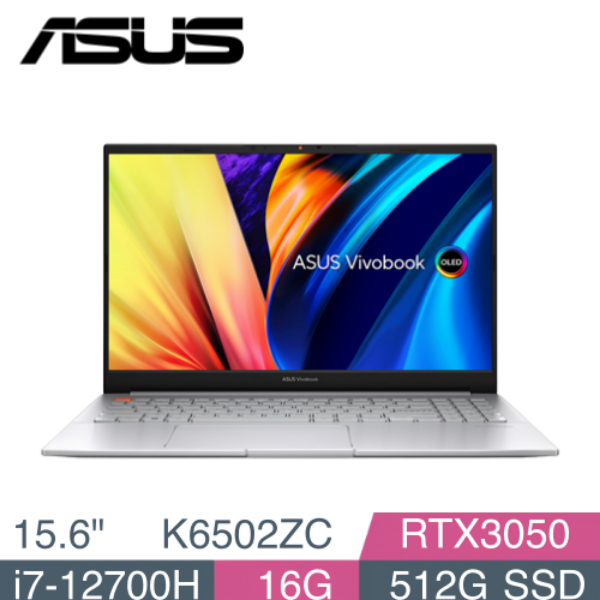 圖片 華碩 ASUS K6502ZC-0062S12700H 酷玩銀 OLED