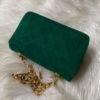 圖片 Chanel vintage祖母綠麂皮黛妃包