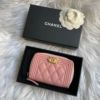 圖片 Chanel粉金荔枝boy拉鍊零錢卡包