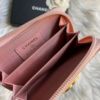 圖片 Chanel粉金荔枝boy拉鍊零錢卡包