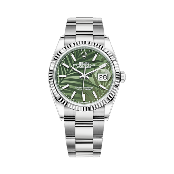 圖片 【ROLEX】勞力士 Date Just系列 126234 新款 綠棕櫚 36mm