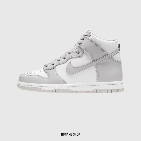 圖片 NIKE Dunk High " Vast Grey " GS 白灰 高筒