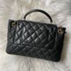 圖片 Chanel 黑金菱格手提肩背托特包