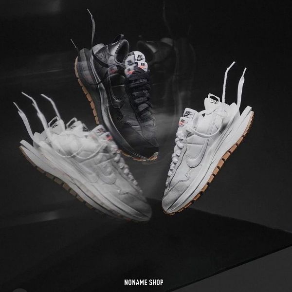 圖片 Sacai x Nike VaporWaffle 解構 聯名 奶油白 黑色