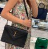 圖片 【現貨在台 】SAINT LAURENT YSL 6688631 Gaby Satchel 菱格紋 信封蓋肩背包