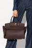 圖片 Salvatore Ferragamo 小牛皮 The Studio Soft 包  /附有一條長肩帶 甘納許巧克力