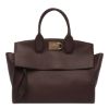 圖片 Salvatore Ferragamo 小牛皮 The Studio Soft 包  /附有一條長肩帶 甘納許巧克力