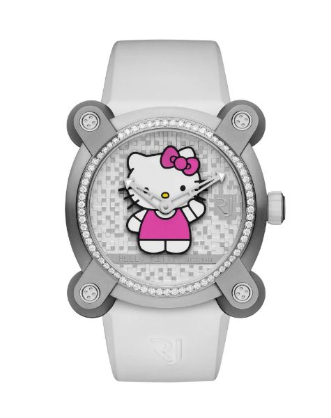 圖片 瑞士 Romain Jerome 羅曼·傑羅姆全球限量76隻 Romain Jerome X Hello Kitty 特別聯乘鑽錶