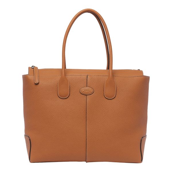 圖片 Tod's Tods大款錘紋小牛皮 Di Bag包 焦糖色
