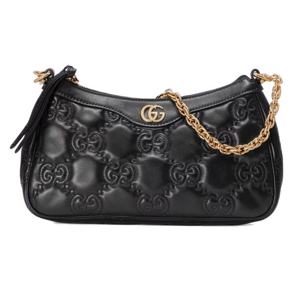 圖片 GUCCI 雙G GG壓紋 Matelass皮革 肩背包/斜背包  735049UM8HG 1046
