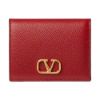 圖片 VALENTINO GARAVANI 女款 VLOGO 小牛皮按扣短夾 紅色  1W2P0R39SNP0RO