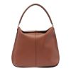 圖片 Tod's Tods 大款皮革 T Case Hobo 包  焦糖色