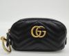 圖片 【現貨在台 】GUCCI GG Marmont 山行紋皮革附鑰匙釦零錢萬用包(黑色) 625691