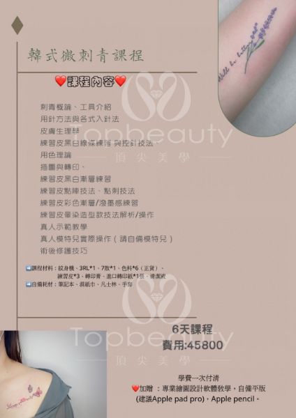 圖片 微刺青設計全修班(含材)