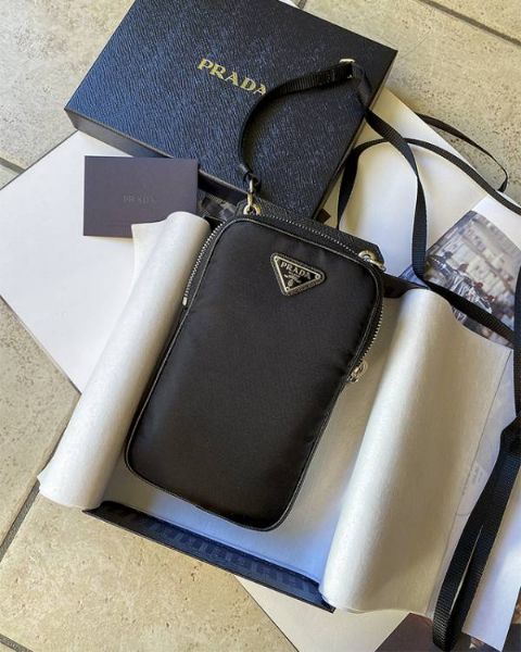 圖片 Prada 2ZT012 倒三角標尼龍智能迷你包/手機袋