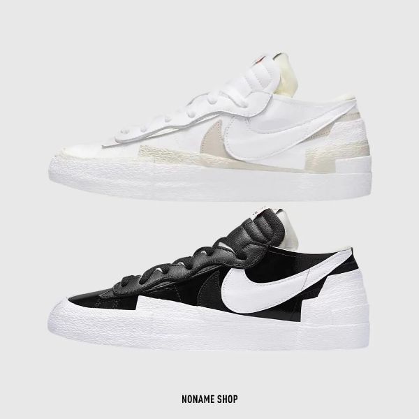 圖片 SACAI x NIKE Blazer Low 重磅聯名 解構 雙勾 時尚休閒鞋 兩色