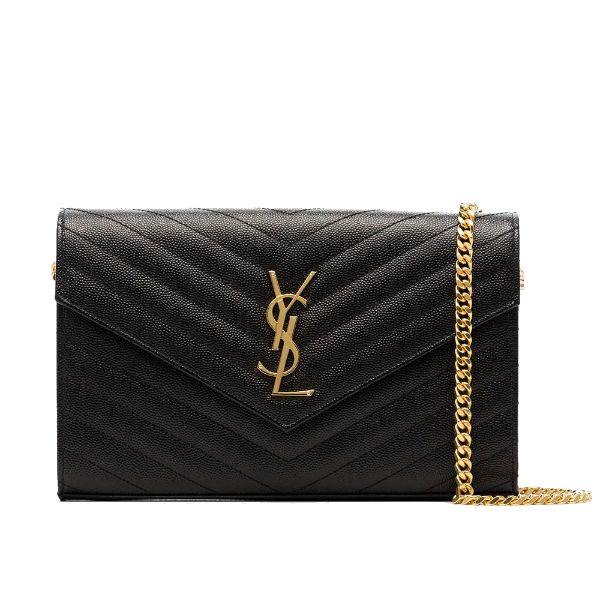 圖片 SAINT LAURENT YSL 信封包/斜背包 WOC 黑色 377828BOW01 1000