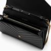 圖片 SAINT LAURENT YSL 信封包/斜背包 WOC 黑色 377828BOW01 1000
