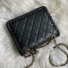 圖片 Chanel22c春夏 黑金編織豆腐包