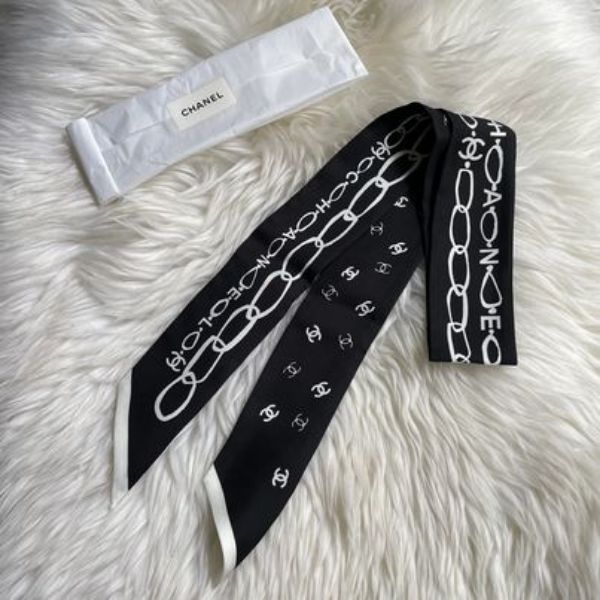 圖片 Chanel 滿logo字母twilly
