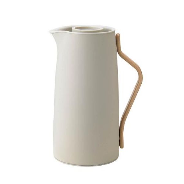 圖片 丹麥 Stelton Emma真空保溫咖啡壺1.2L-沙色〈有點厲害-零卡分期〉Z-328-097193