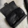 圖片 Chanel 深藍色銀釦荔枝皮孟買大包