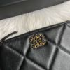 圖片 Chanel 黑金編織19一字拉手包