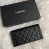 圖片 Chanel 黑銀荔枝boy信封長夾