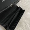 圖片 Chanel 黑銀荔枝boy信封長夾