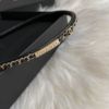 圖片 Chanel 黑金編織字母髮箍