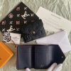 圖片 LOUIS VUITTON Victorine 藍色壓紋三折短夾