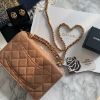 圖片 CHANEL 22K 奶茶色手提WOC