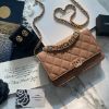 圖片 CHANEL 22K 奶茶色手提WOC