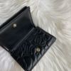 圖片 Chanel 黑金山茶花no.5 mini雙面短夾