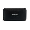 圖片 Balenciaga 經典品牌標誌皮革拉鍊長夾(594290-黑)