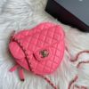 圖片 Chanel 22s粉金羊皮愛心包