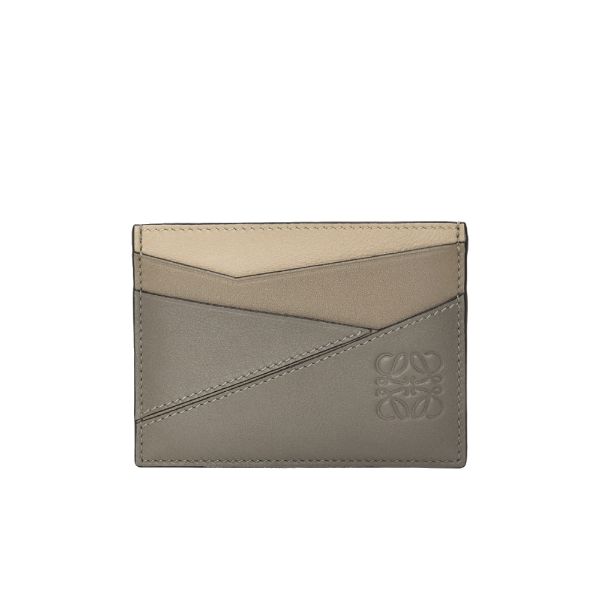 圖片 LOEWE 小牛皮 Puzzle 扁平卡片套  灰色  C510V33X05 6688