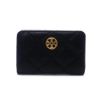 圖片 TORY BURCH 女款 WILLA MEDIUM 皮革中夾 黑色  87868001