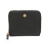 圖片 TORY BURCH 女款 EMERSON MEDIUM 皮革拉鍊短夾 黑色 136098001